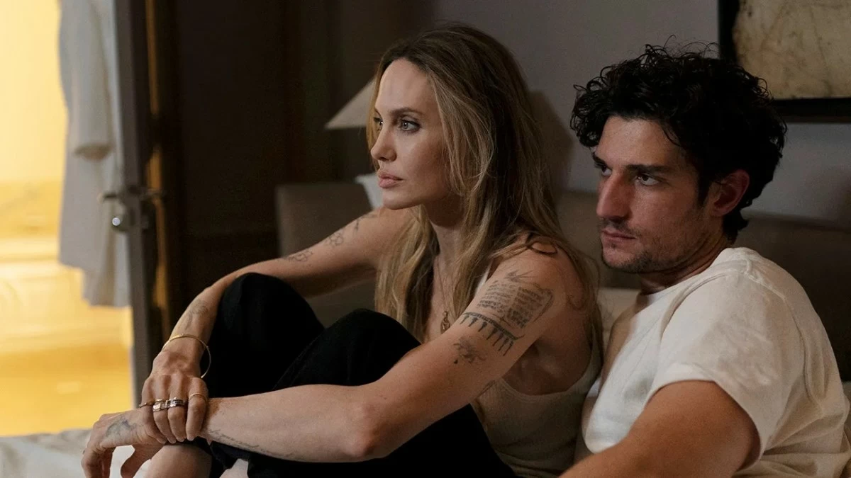 Angelina Jolie and Louis Garrel in 'Couture.'