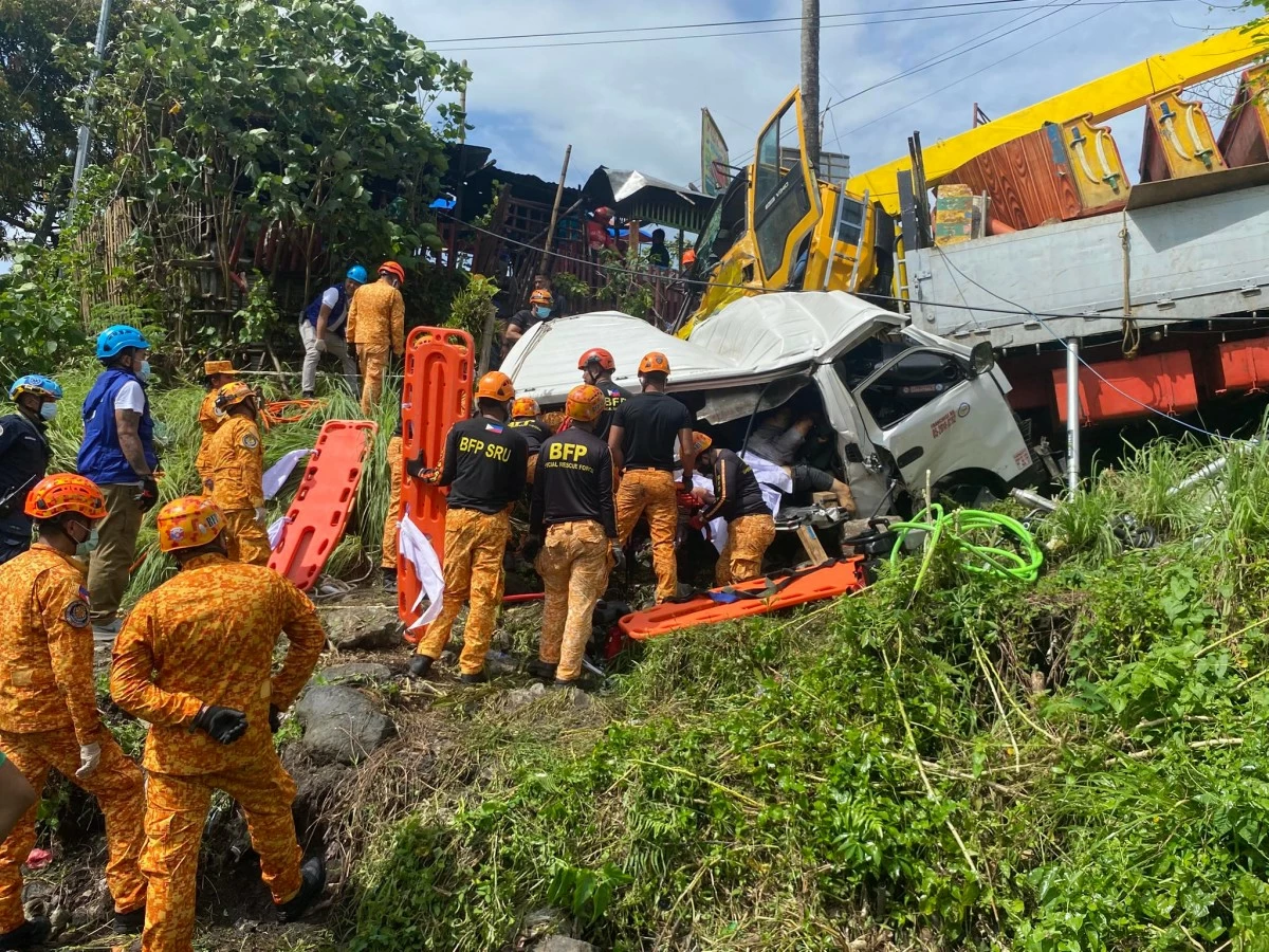 A FREAK accident in Camarines Sur claimed the lives of 11 persons on Wednesday. (Photo via Mayor Caloy Baldo)
