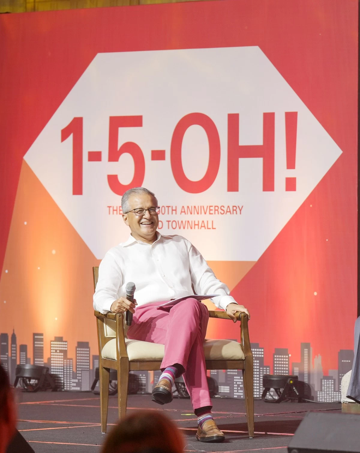 Sandeep Uppal at its 150th Anniversary Town Hall for employees