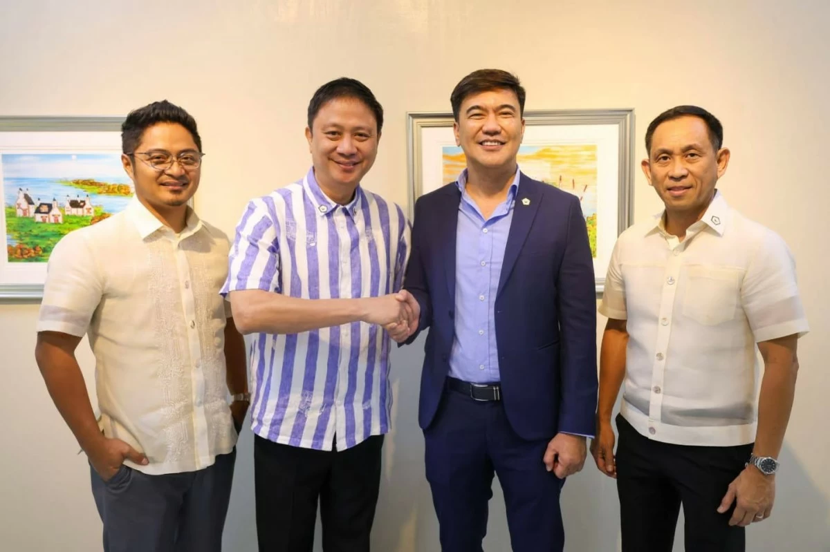 From left, BCDA President and CEO Engr. Joshua M. Bingcang, PSC Chairperson Patrick “Pato” Gregorio, BCDA OIC-SVP for Conversion and Development Engr. Mark P. Torres, and BCDA VP and Head for Legislative and Executive Liaison Patrick Roehl C. Francisco.
