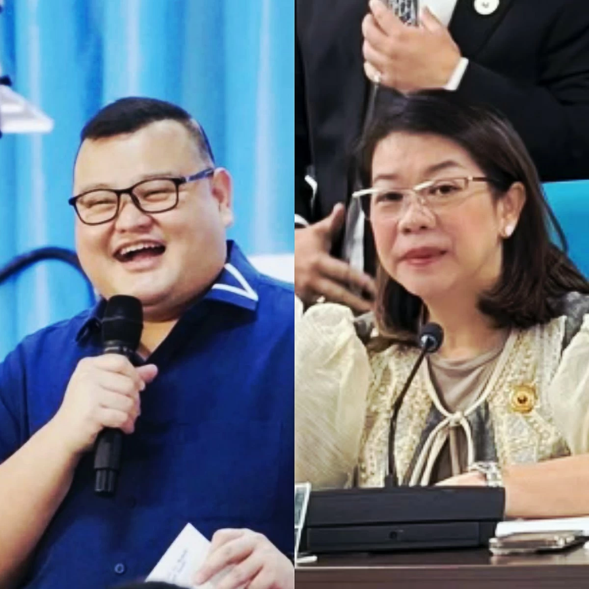 Quezon City 5th district Rep. PM Vargas (left), Quezon 6th district Rep. Marivic Co-Pilar (Facebook)