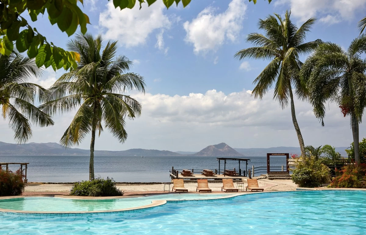 Pool with a view of Taal