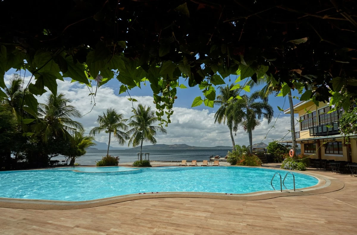 Pool with a view of Taal