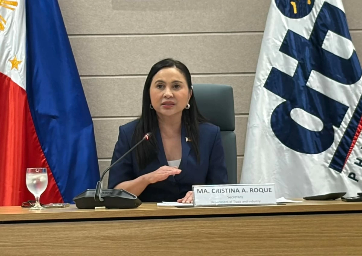 Trade Secretary Cristina Roque (Dexter Barro II/MANILA BULLETIN)