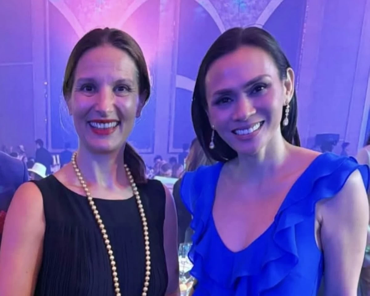 Ambassador Marie Fontanel and Issa Litton