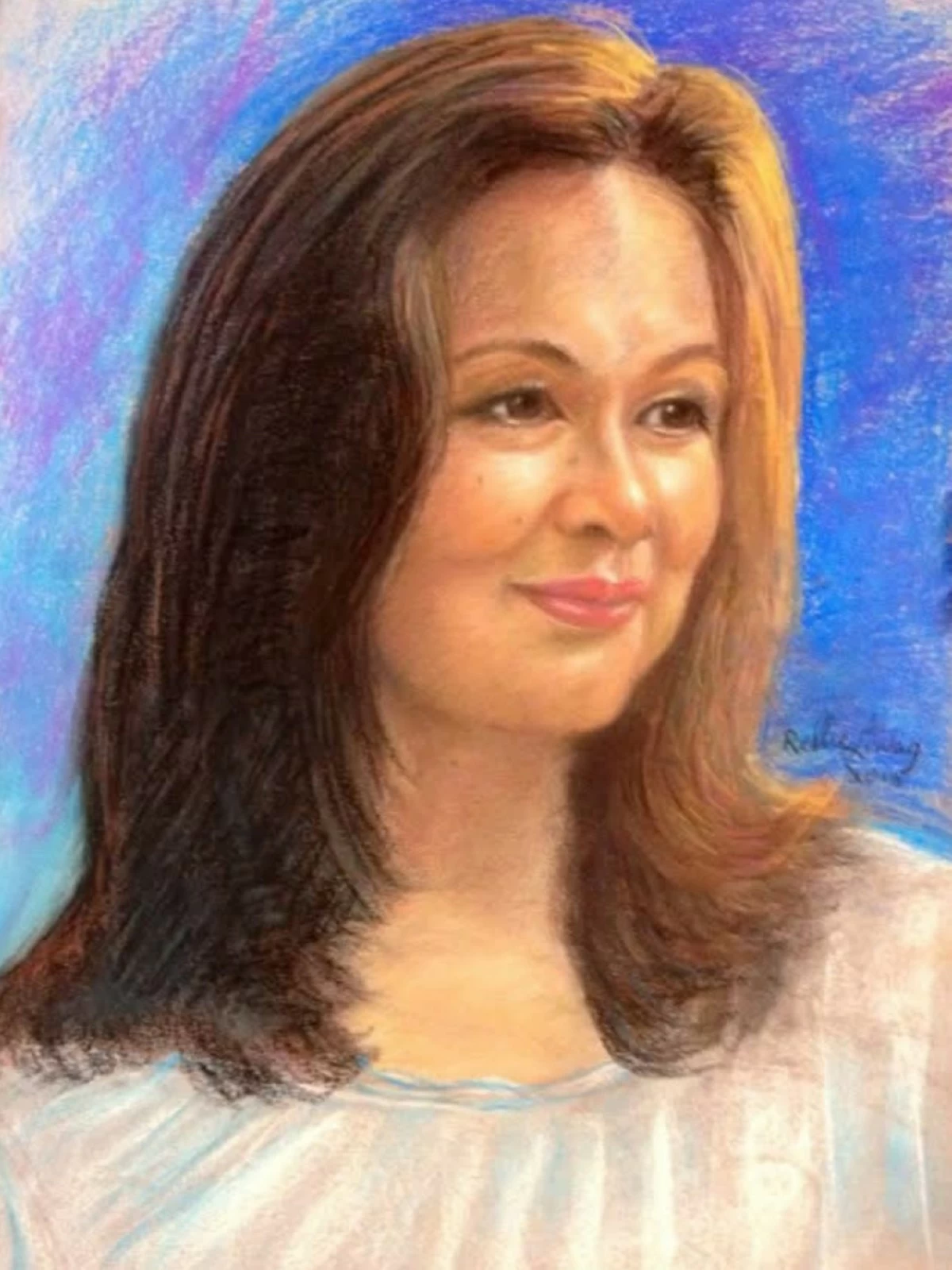 'SELF PORTRAIT' pastel on paper, 17x12 inches, 2025