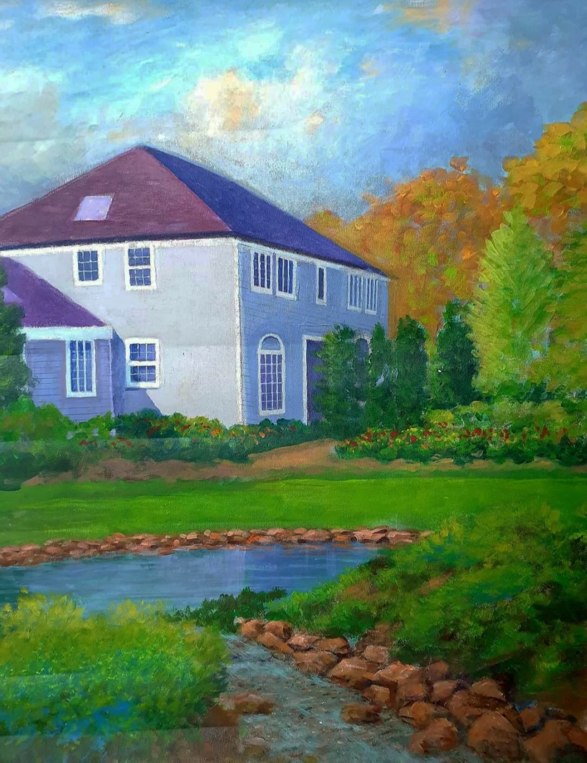 'HAMPTONS' oil on canvas, 30x25 inches, 2025