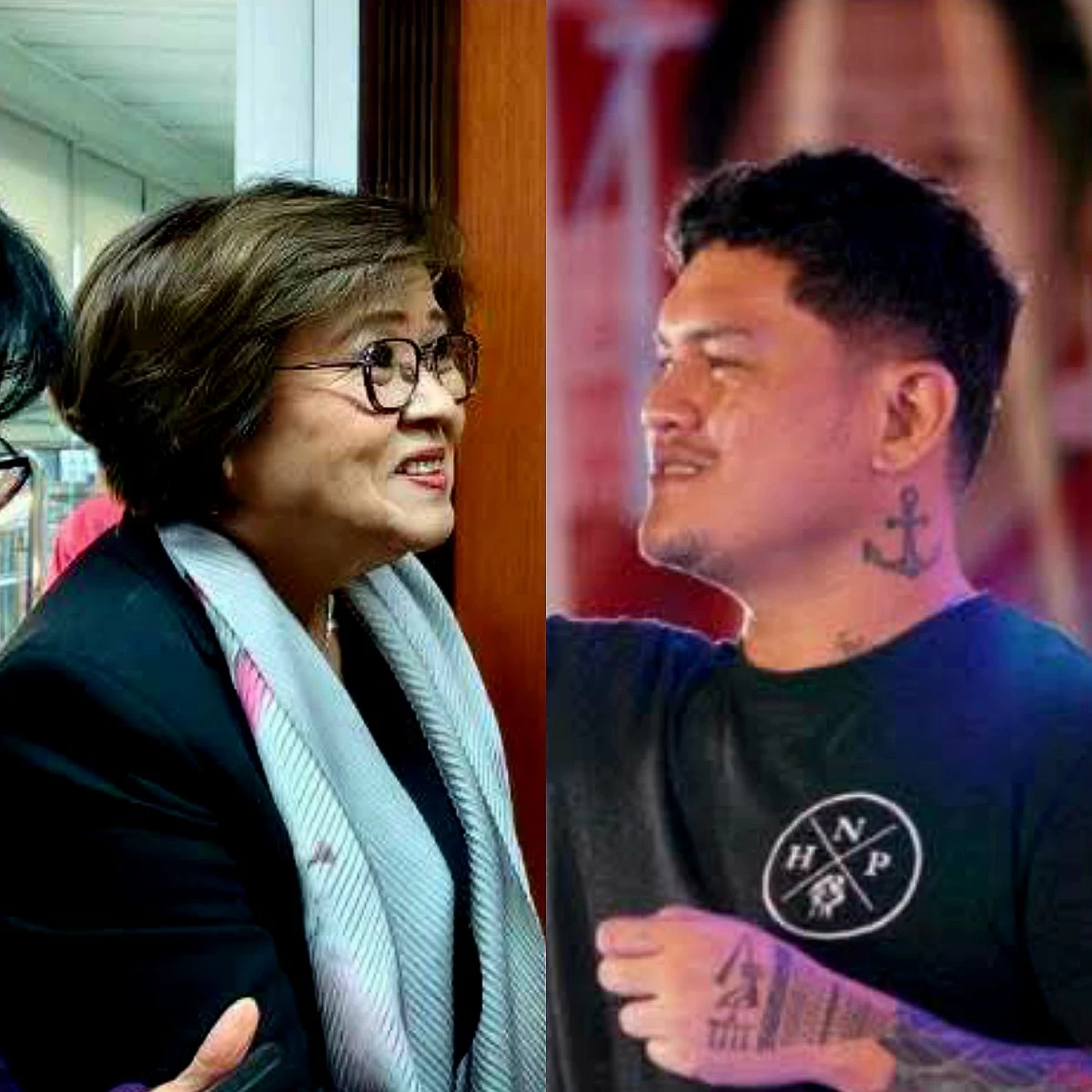 Mamamayang Liberal (ML) Party-list Rep. Leila de Lima (left), acting Davao City Mayor Sebastian "Baste" Duterte (Facebook)