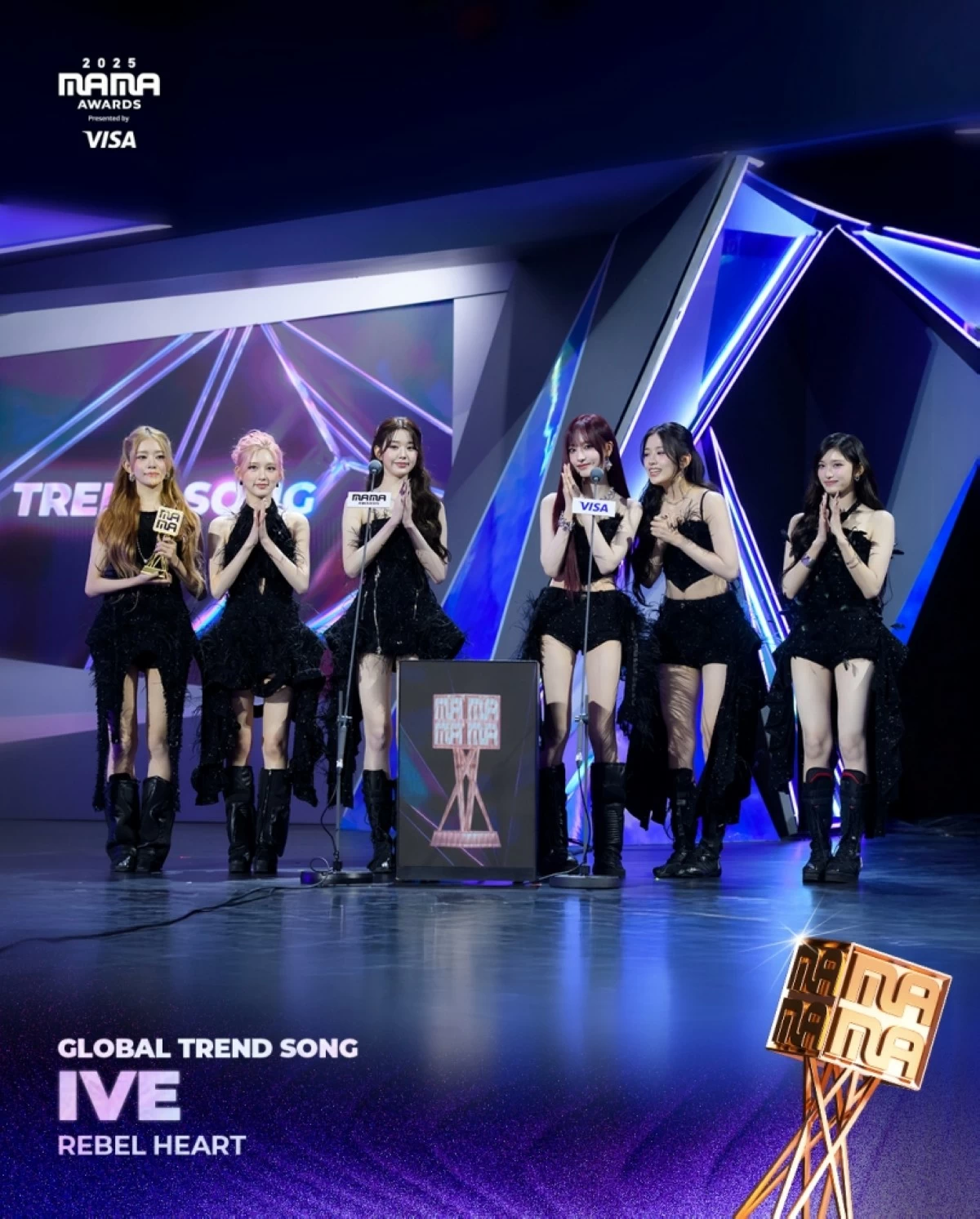IVE (2025 MAMA Awards on X) 
