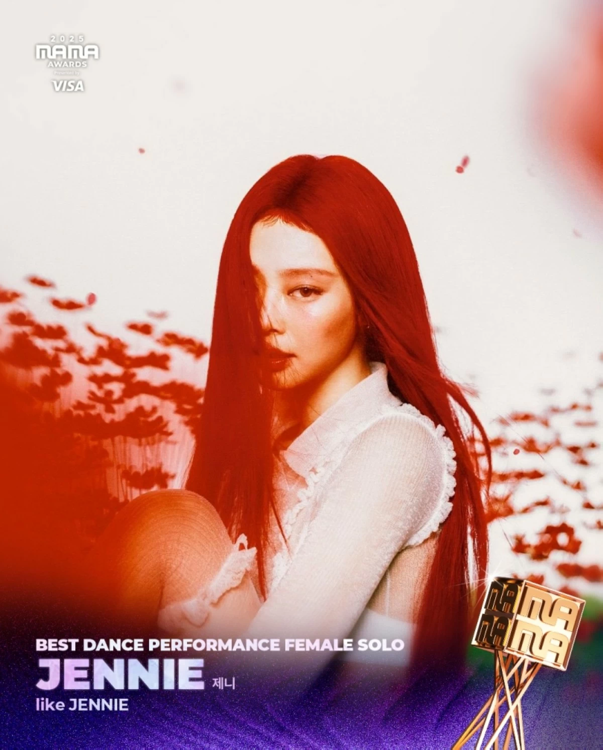 Jennie (2025 MAMA Awards X account) 