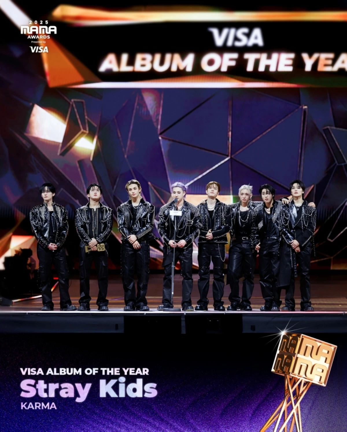 Stray Kids (2025 MAMA Awards X account) 