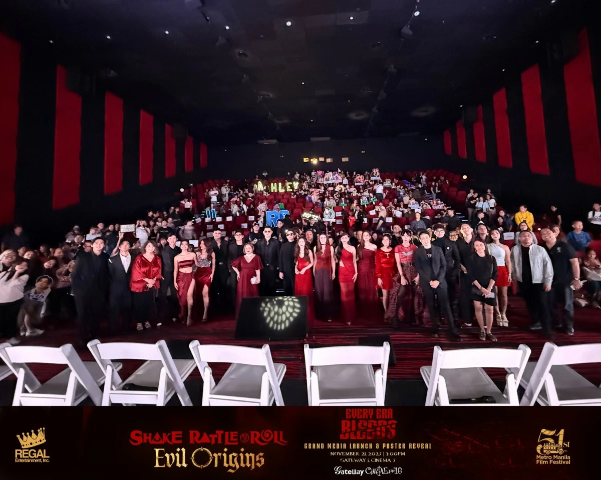 The cast of 'Shake, Rattle and Roll: Evil Origins' at Gateway Cinema.