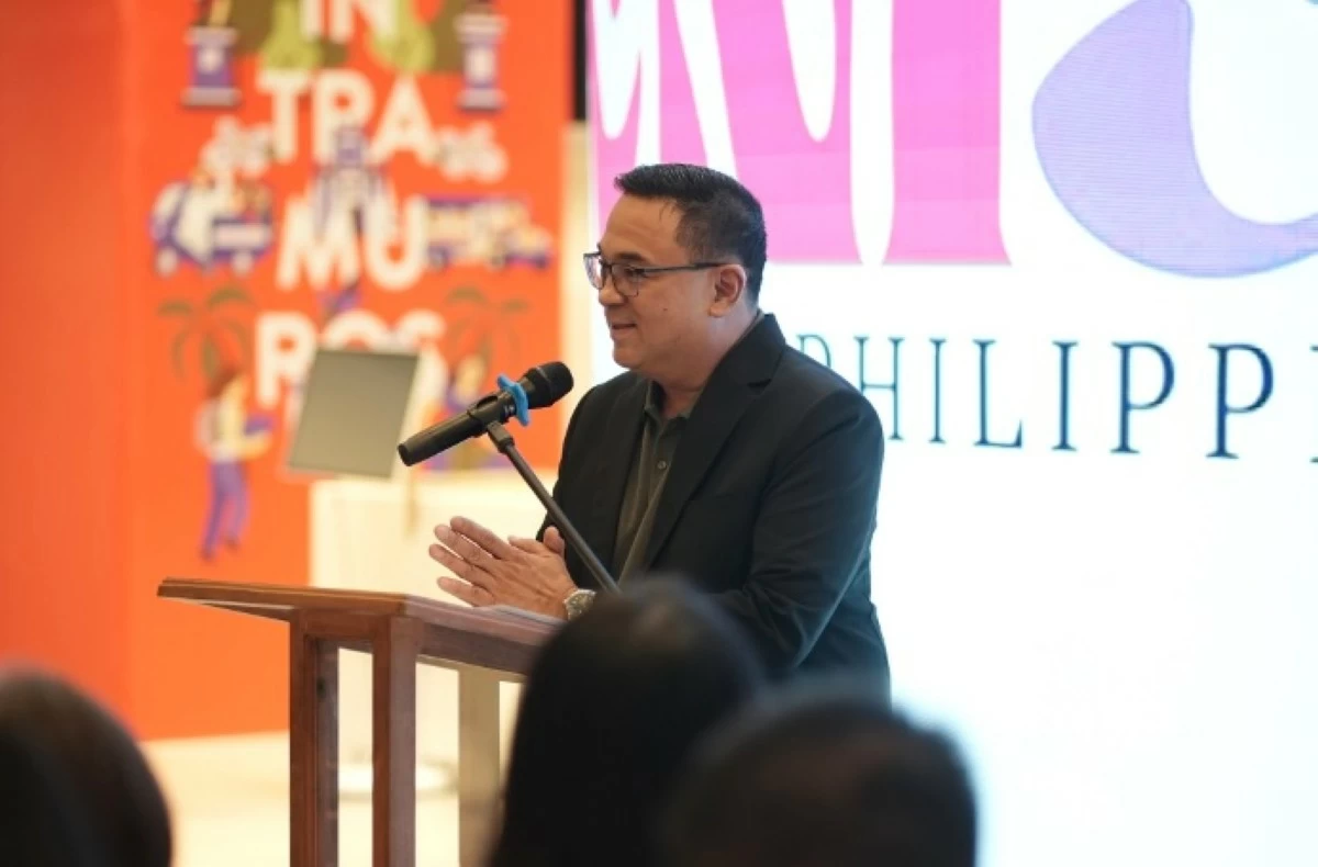 Manila City Administrator Eduardo Quintos delivering the message of support of Mayor Francisco “Isko” Moreno Domagoso