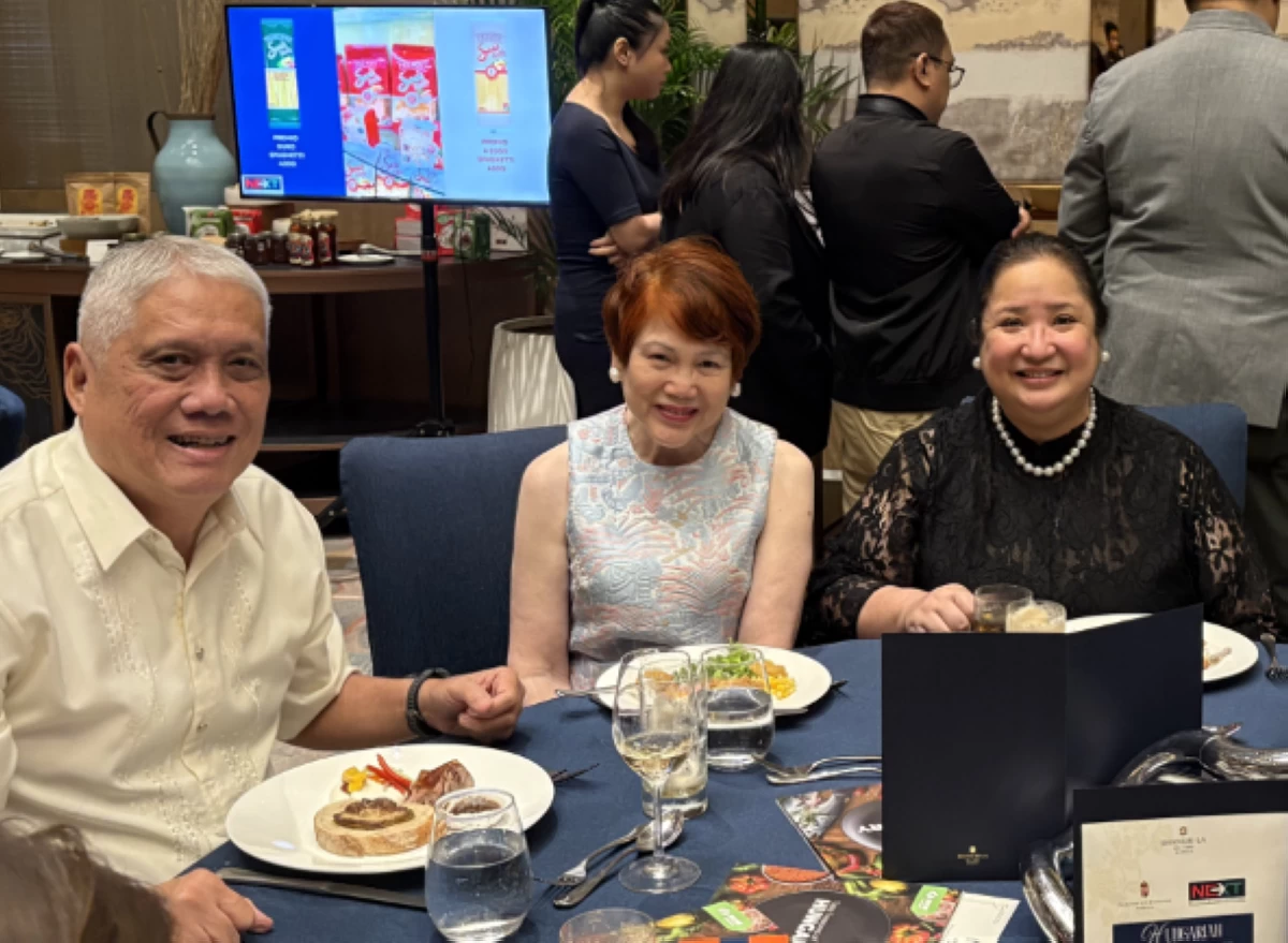 Raffy and Anagine Guevara with Chef Bambi Javelosa