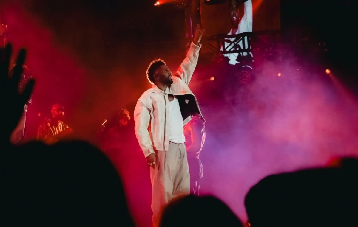 Jason Derulo performing at his Nu King World Tour in Manila on Nov. 22 at the SM Mall of Asia Arena (L-Squared Productions)