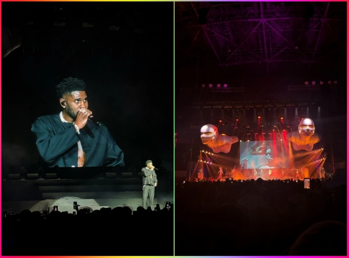 Jason Derulo performing at his Nu King World Tour in Manila on Nov. 22 at the SM Mall of Asia Arena (L-Squared Productions)
