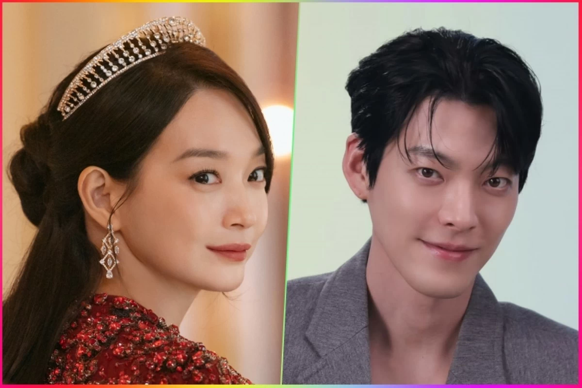 Shin Min-a (left) in a still in "The Remarried Empress" and Kim Woo-bin (Disney , Instagram)
