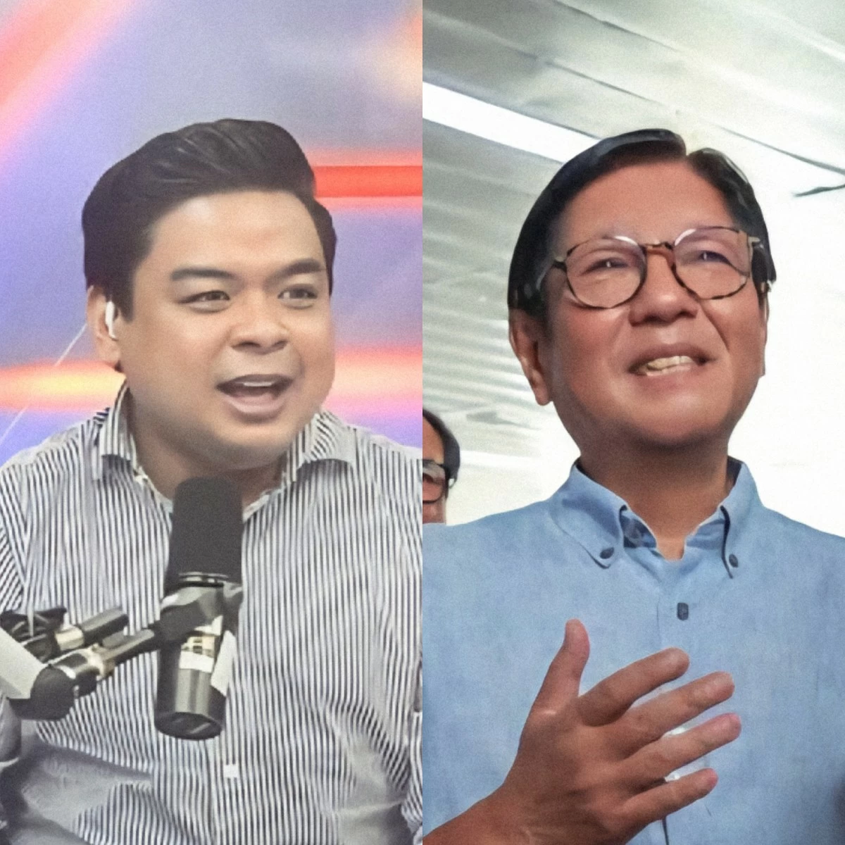 Bicol Saro Party-list Rep. Terry Ridon (left), President Ferdinand "Bongbong" Marcos Jr. (Facebook)