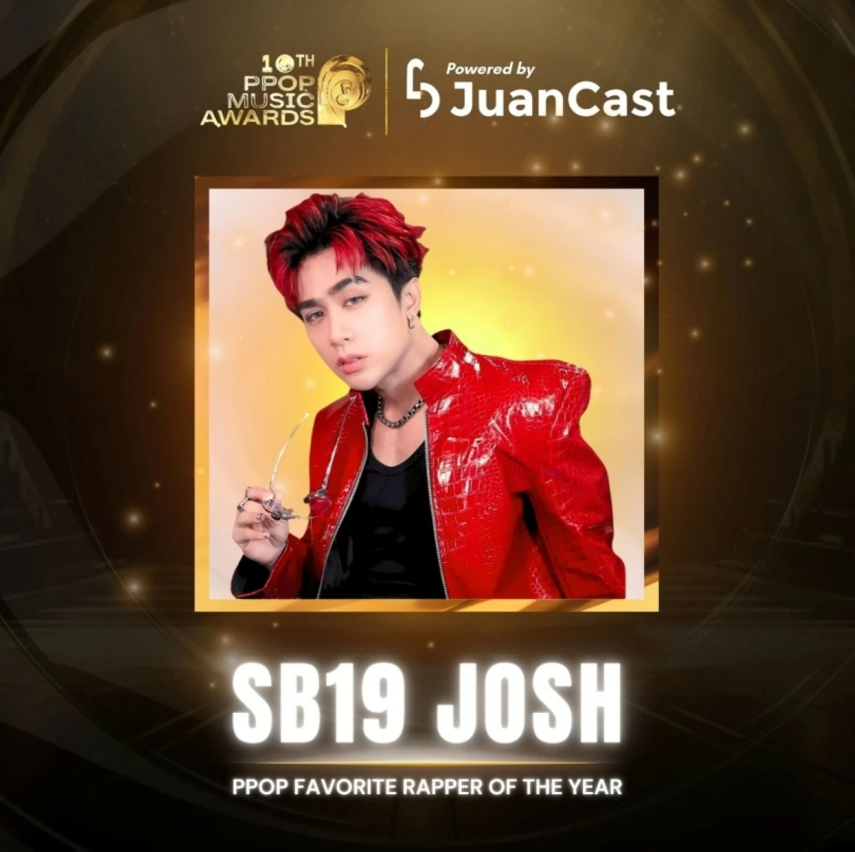 SB19 member Josh (PPop Music Awards Facebook page) 