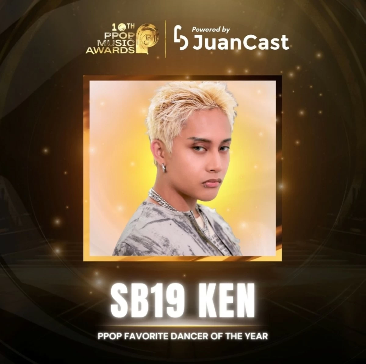 SB19 member Ken  (PPop Music Awards Facebook page) 