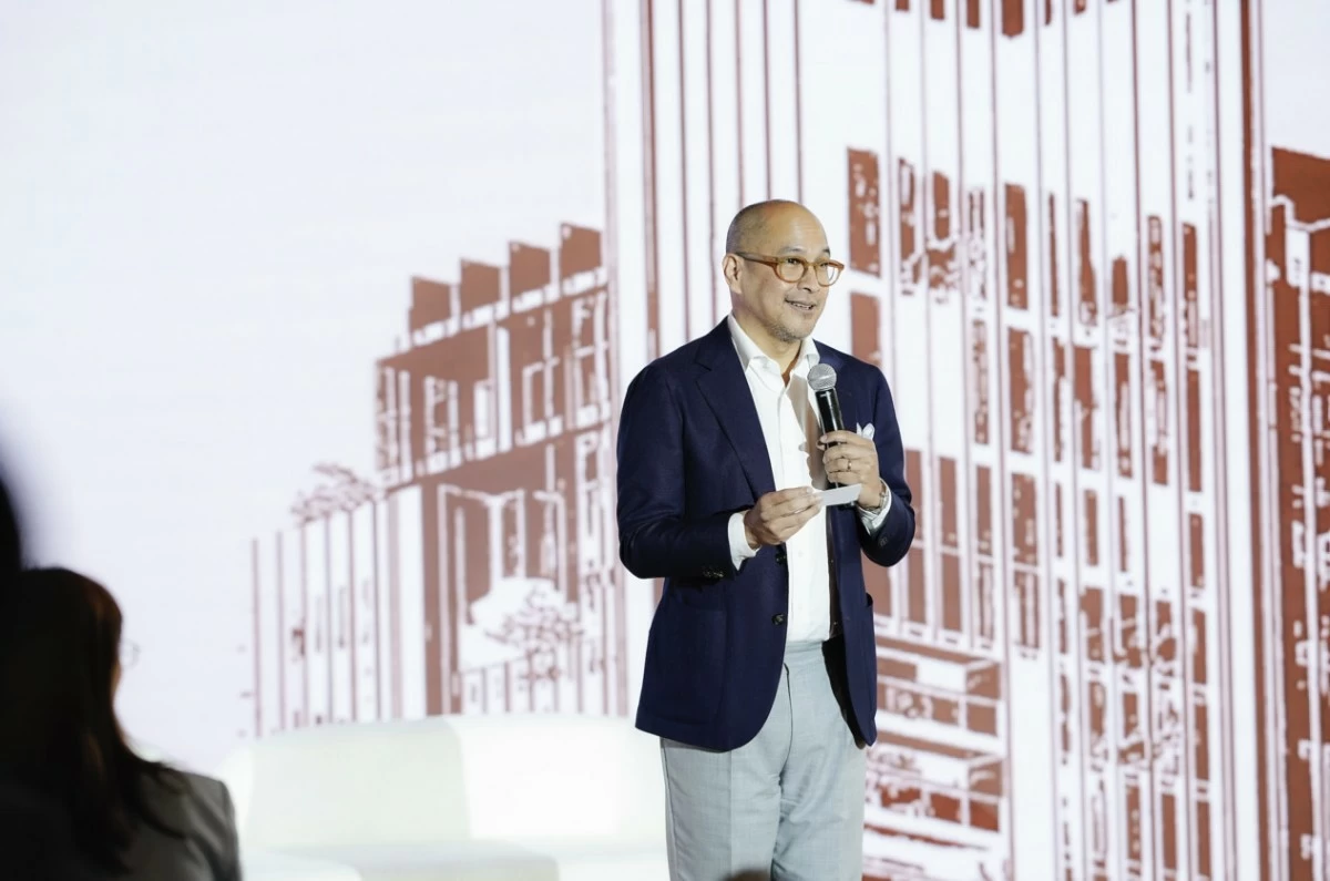 Hans Lopez-Vito at the Laurean Residences launch event