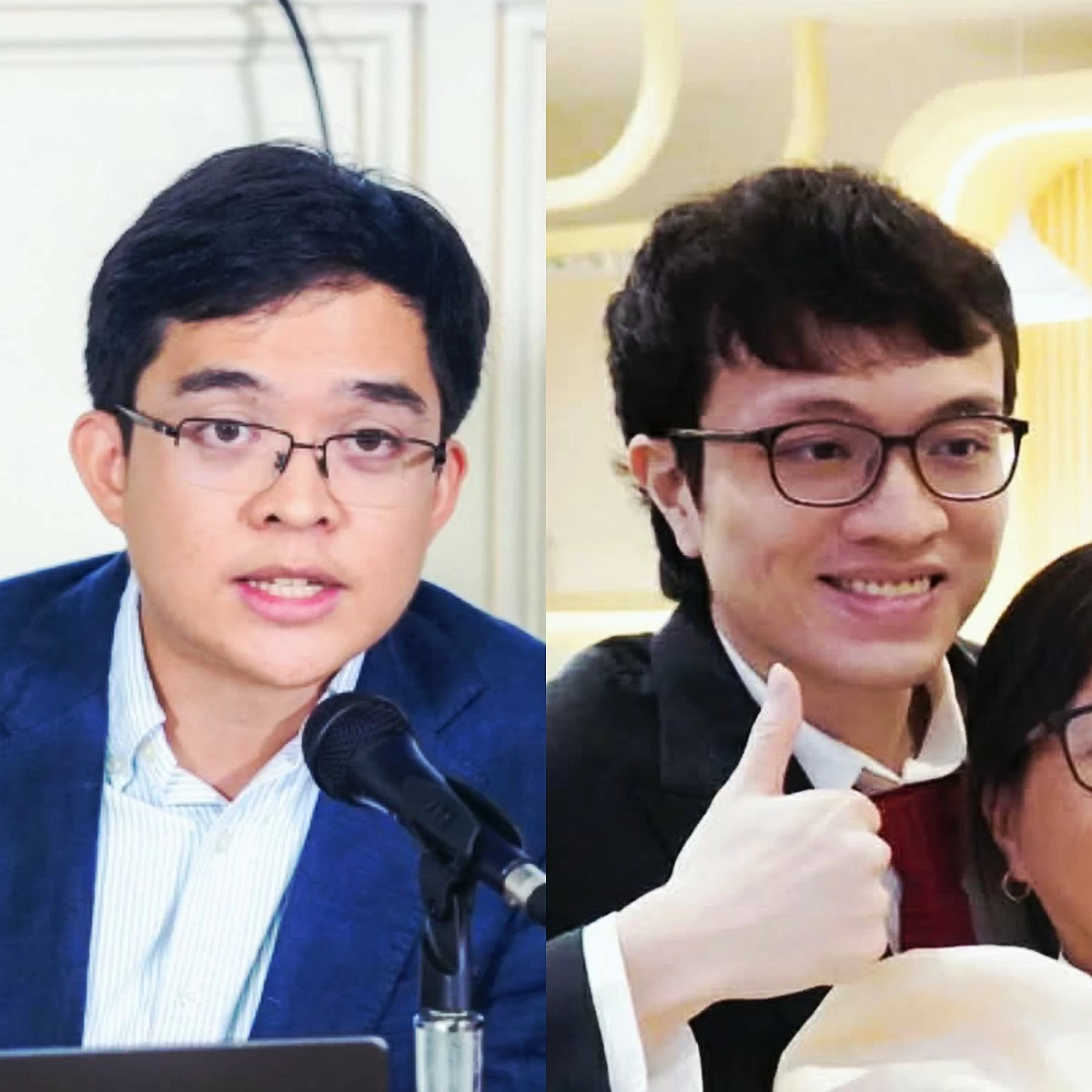 Batangas 1st district Rep. Leandro Legarda Leviste (left), Cavite 4th district Rep. Francisco "Kiko" Barzaga (Facebook)