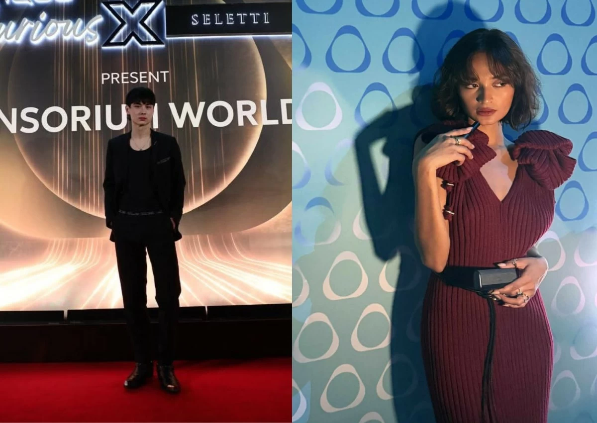 Eugene Reggio and Jach Manere at the IQOS Curious X and Seletti at Pirelli Hangan Bicocca