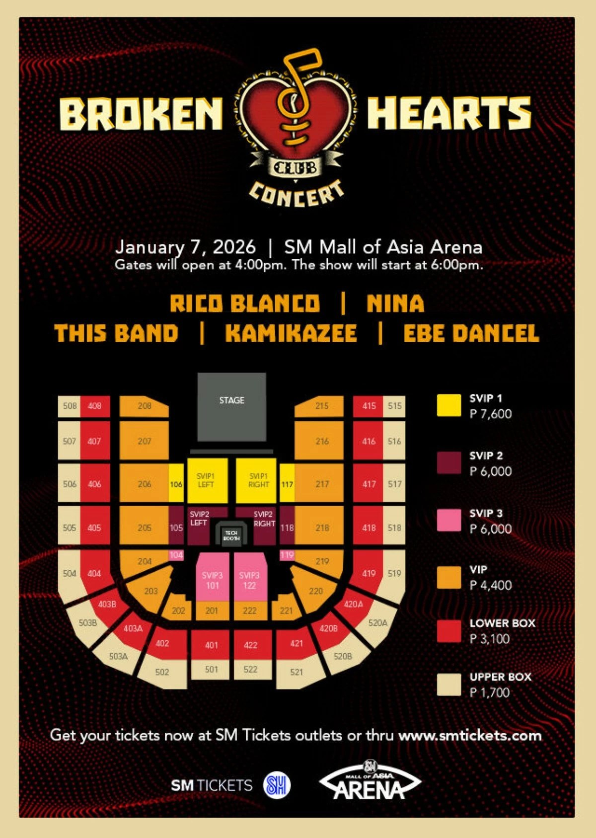 Broken Hearts Club to feature OPM icons on Jan. 7, 2026.