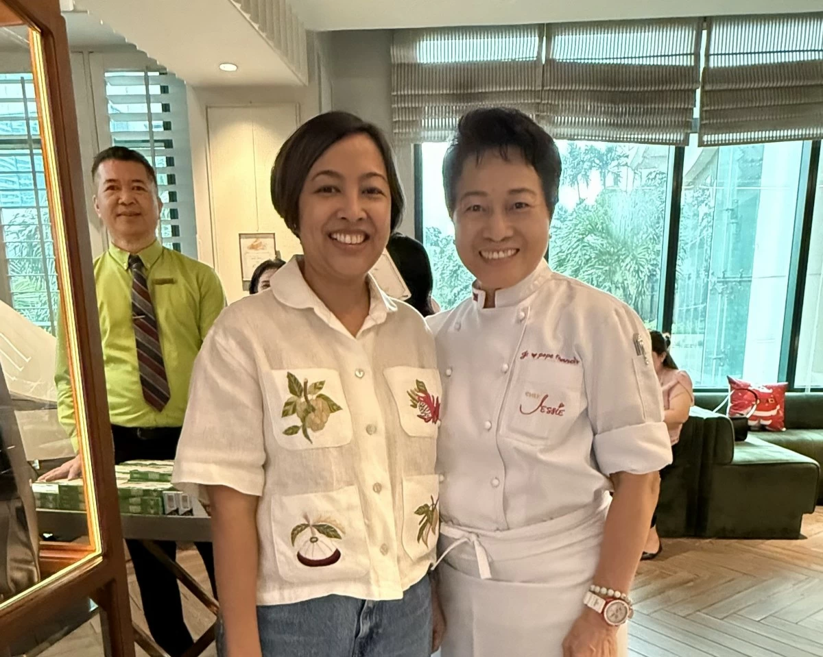 Abby Binay and Chef Jessie Sincioco