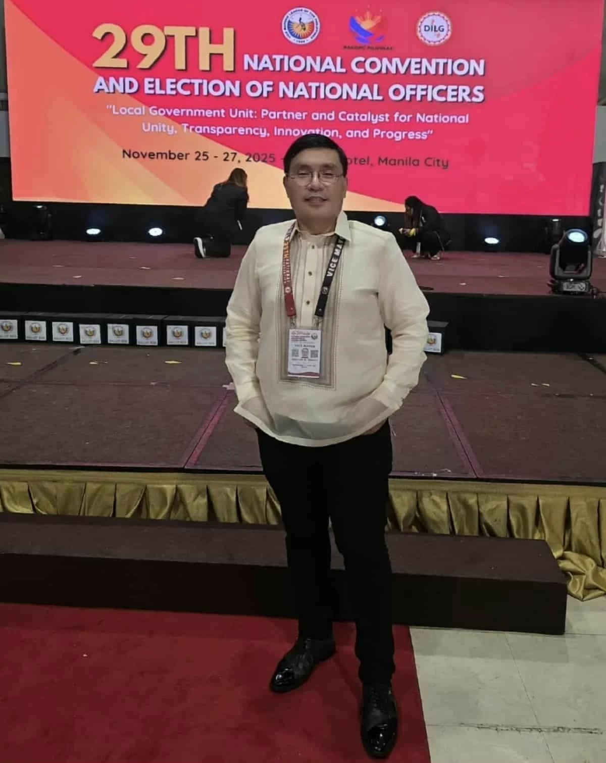 Vice Mayor Marcos Mamay at the Manila Hotel