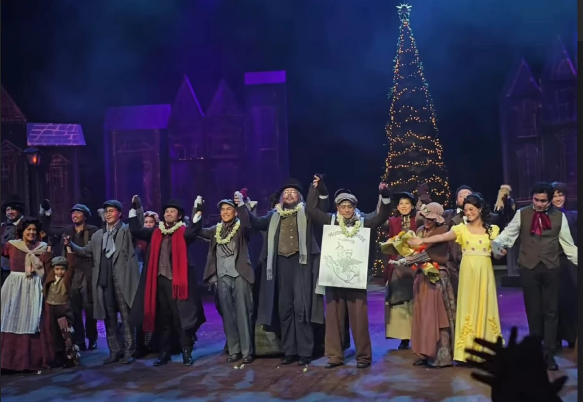 A scene from '9 Works’ A Christmas Carol, The Musical'