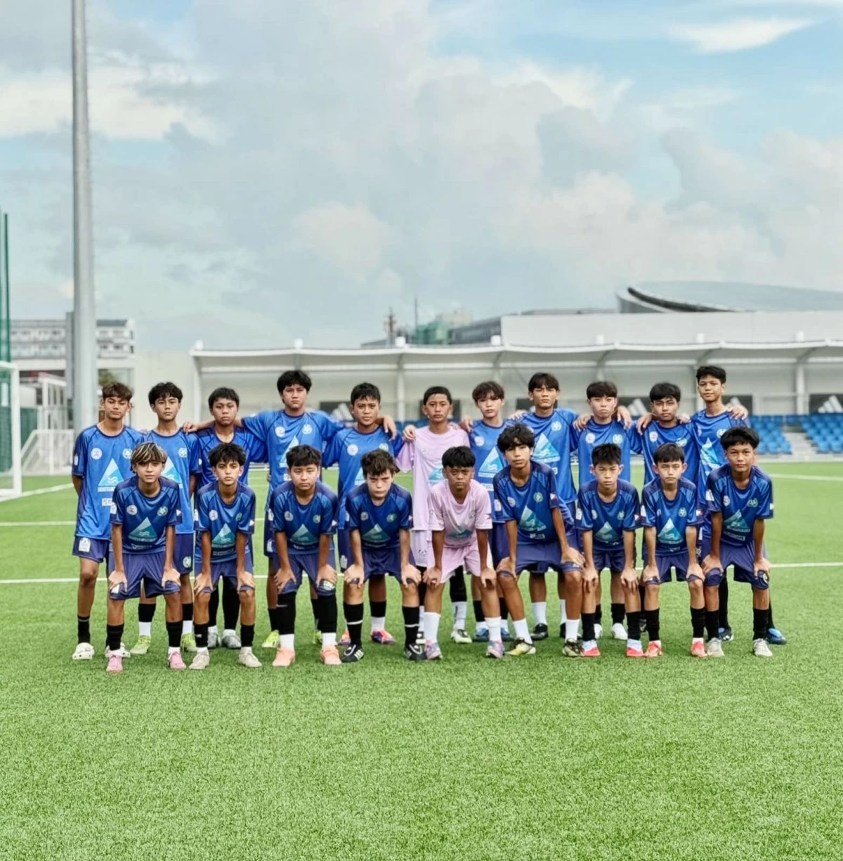 Select members of the NCR Under-13 team pose for a photo before they plunge into action in the 2025 Siam Cup in Thailand.