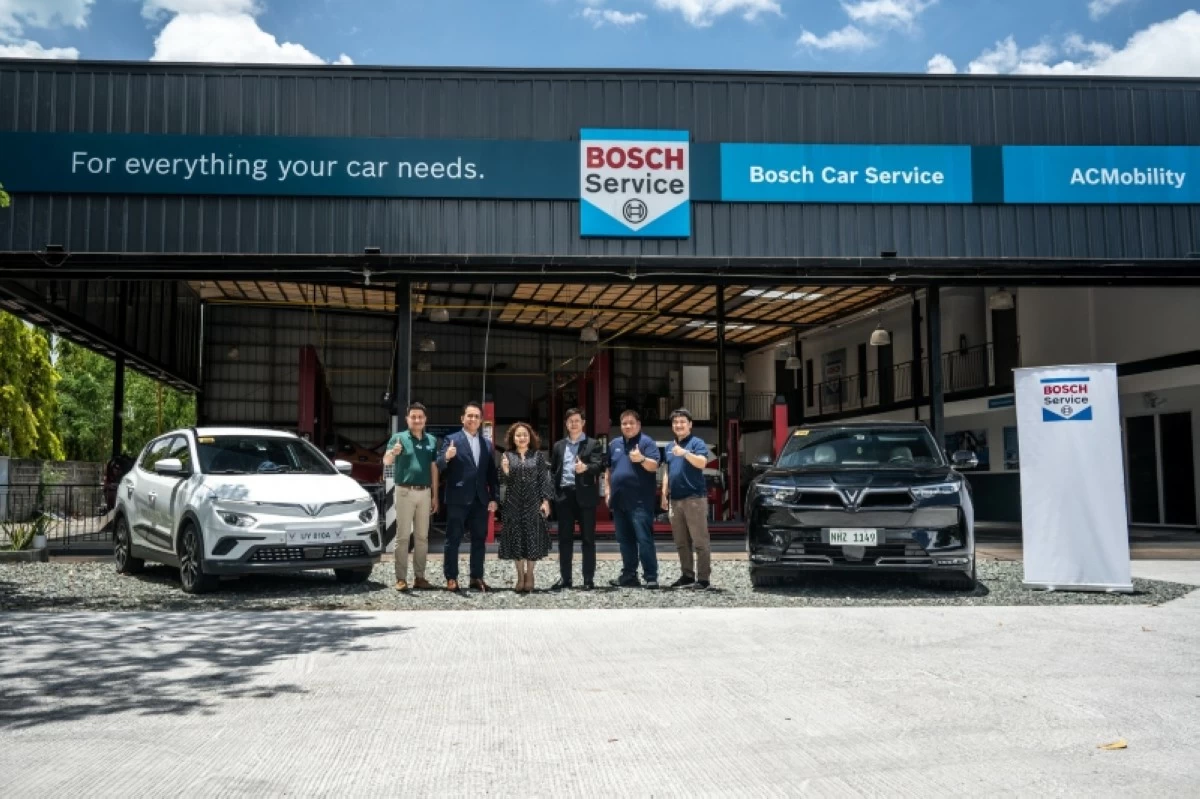 VinFast vehicles can now be serviced at Bosch Car Service Centers.