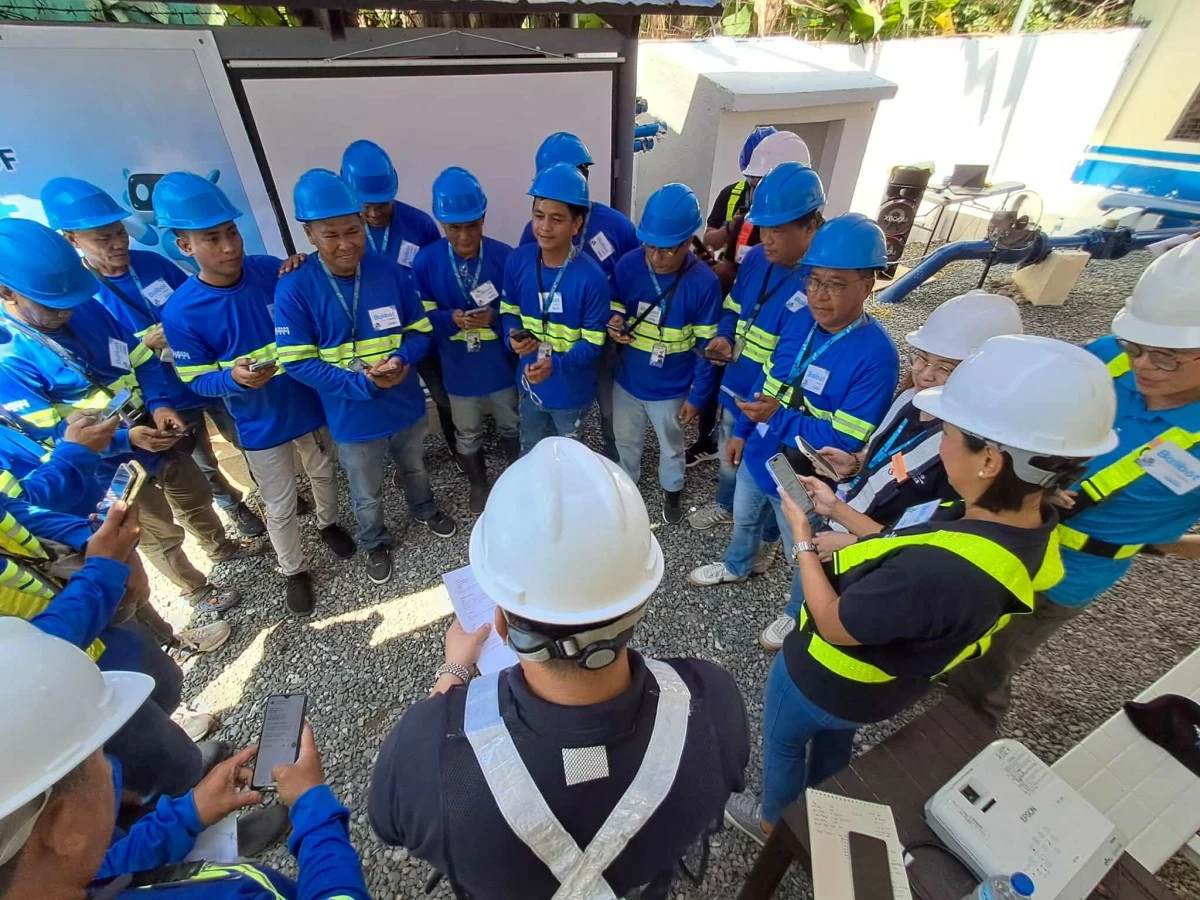 The Balibot App, likened to a messaging service, allows plumbers to quickly calculate leak volumes and upload data, cutting repair time by half.