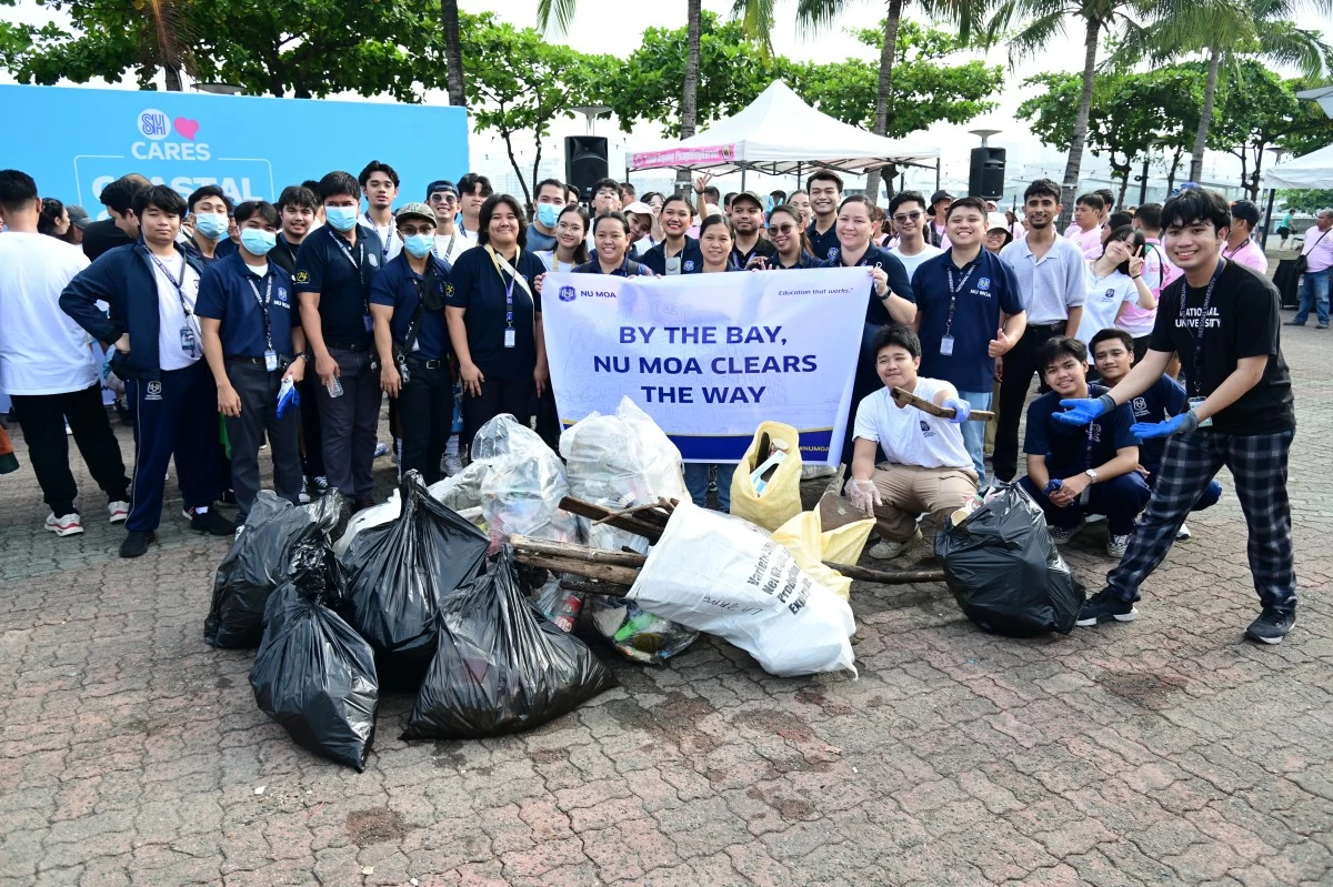 NU MOA students joined the International Coastal Cleanup to strengthen civic awareness and build responsibility in environmental action