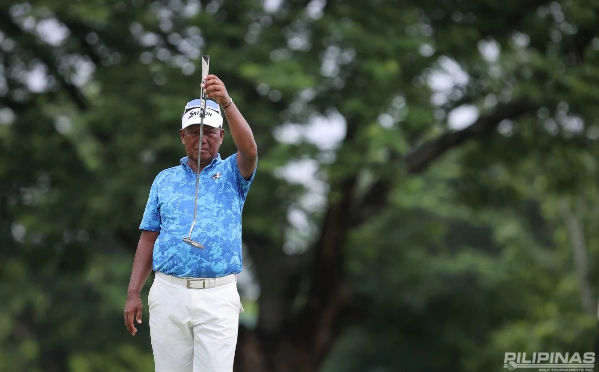 Antonio Lascuna leading a 33-man field in the centerpiece Senior (50-59) bracket.