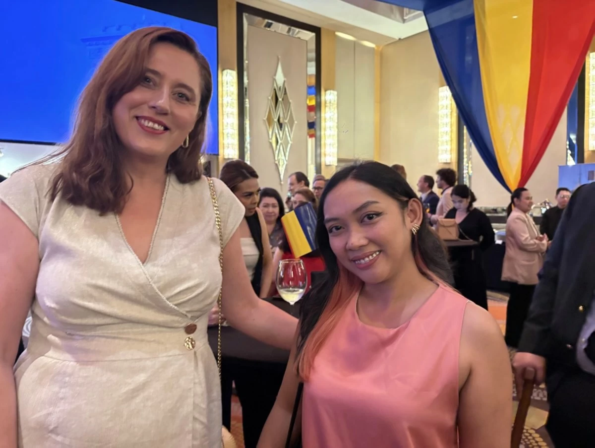 Poland Embassy represented by Second Secretary Katarzyna Vitkovska with Executive Assistant to the Head of Mission Ella Arevalo 

