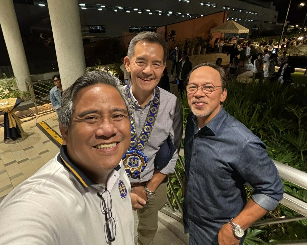 Adolf Aran, the author, and Noel Cabangon