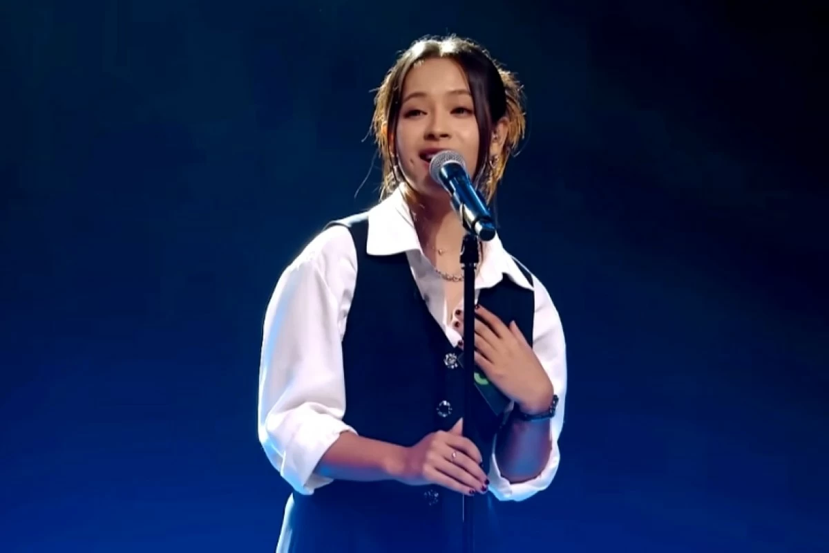 Gwyn Dorado singing "Rebirth" on "Sing Again 4" on Dec. 9 (Screenshot from JTBC Music video on YouTube) 
