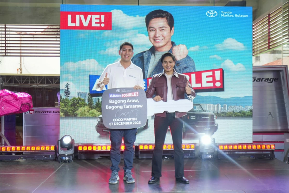 TMR President, Cosco Oben, and Coco Martin.