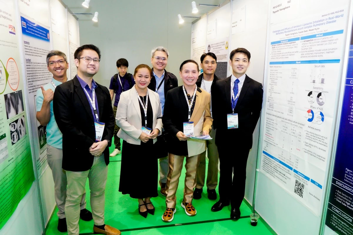 From Left: Dr. Shaira Arinzol, Dr. Dhenver Fenis, Dr. Rollin Tabuena, and Dr. Paul Jison, with the presenters

