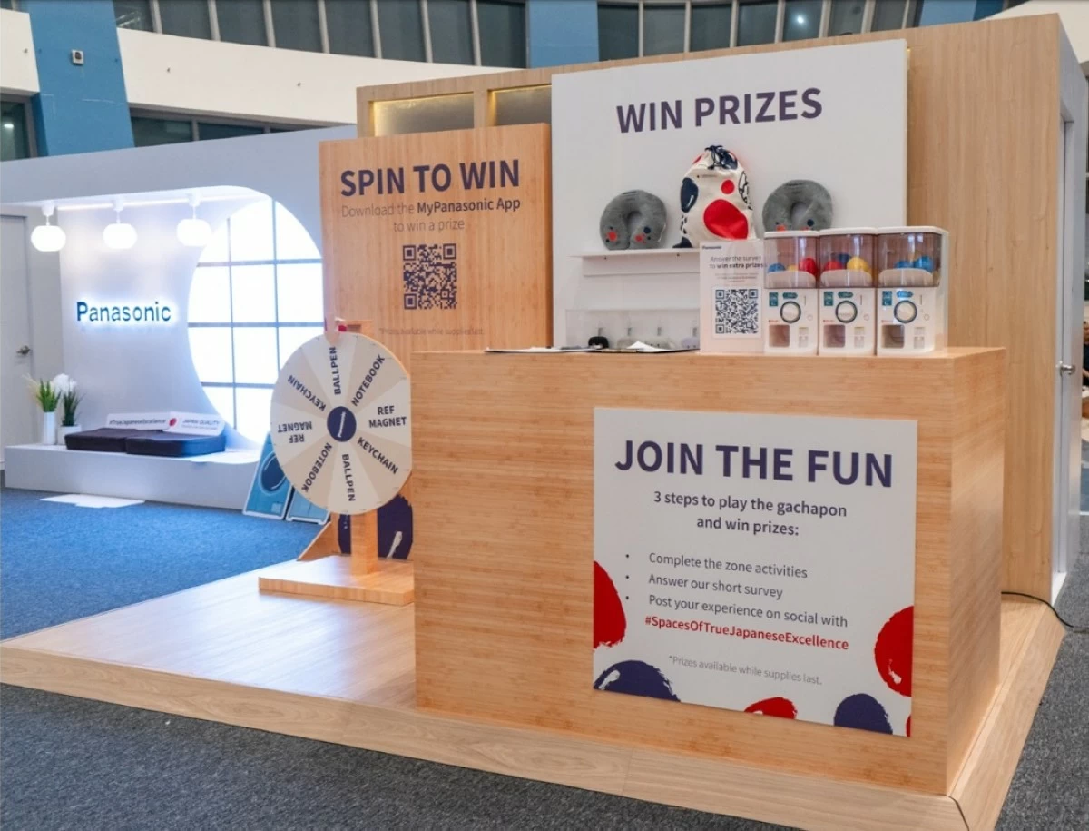 The Prizes and Appliance Zone where guests were able to take home free prizes and buy brand-new Panasonic appliances with exclusive discounts.
