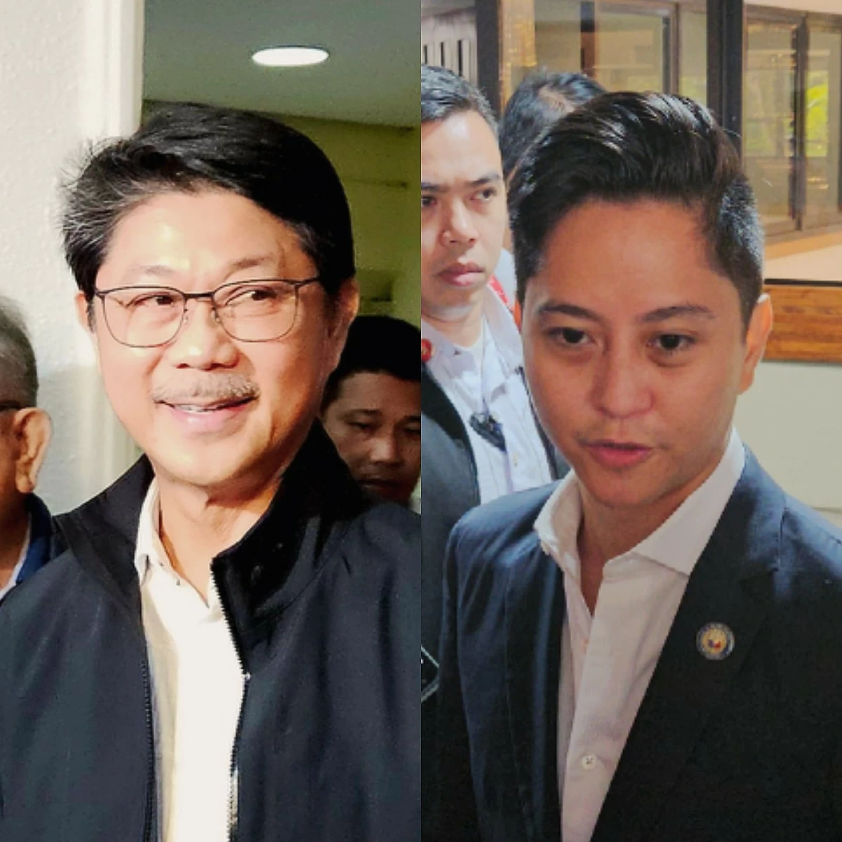 House Speaker Faustino "Bojie" Dy III (left), Ilocos Norte 1st district Rep. Sandro Marcos (Ellson Quismorio/ MANILA BULLETIN)