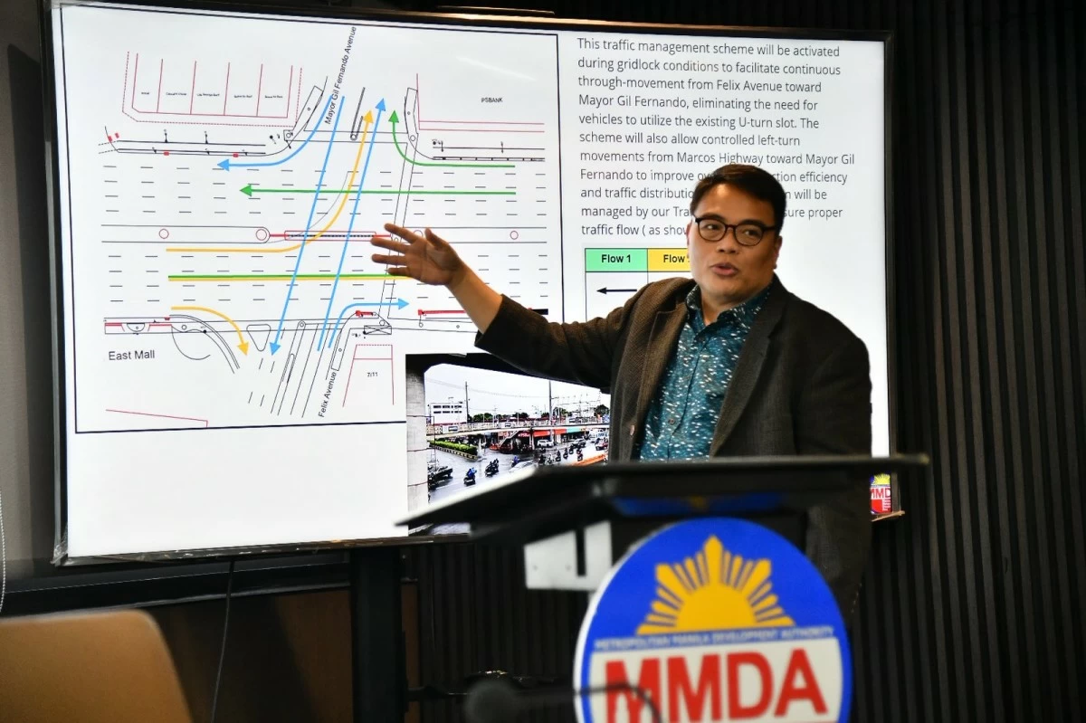 MMDA chairman Don Artes discusses traffic decongestion plans for Marcos HIghway during a meeting with local executives on Thursday, Dec. 11, 2025. (photo: MMDA) 