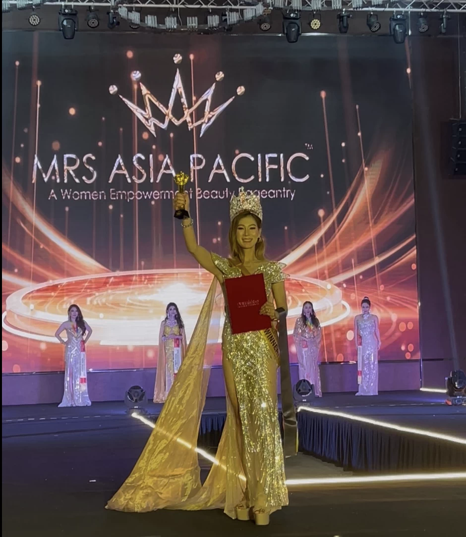 Han Lamarroza of the Philippines was crowned Mrs. Asia Pacific Global 2025.