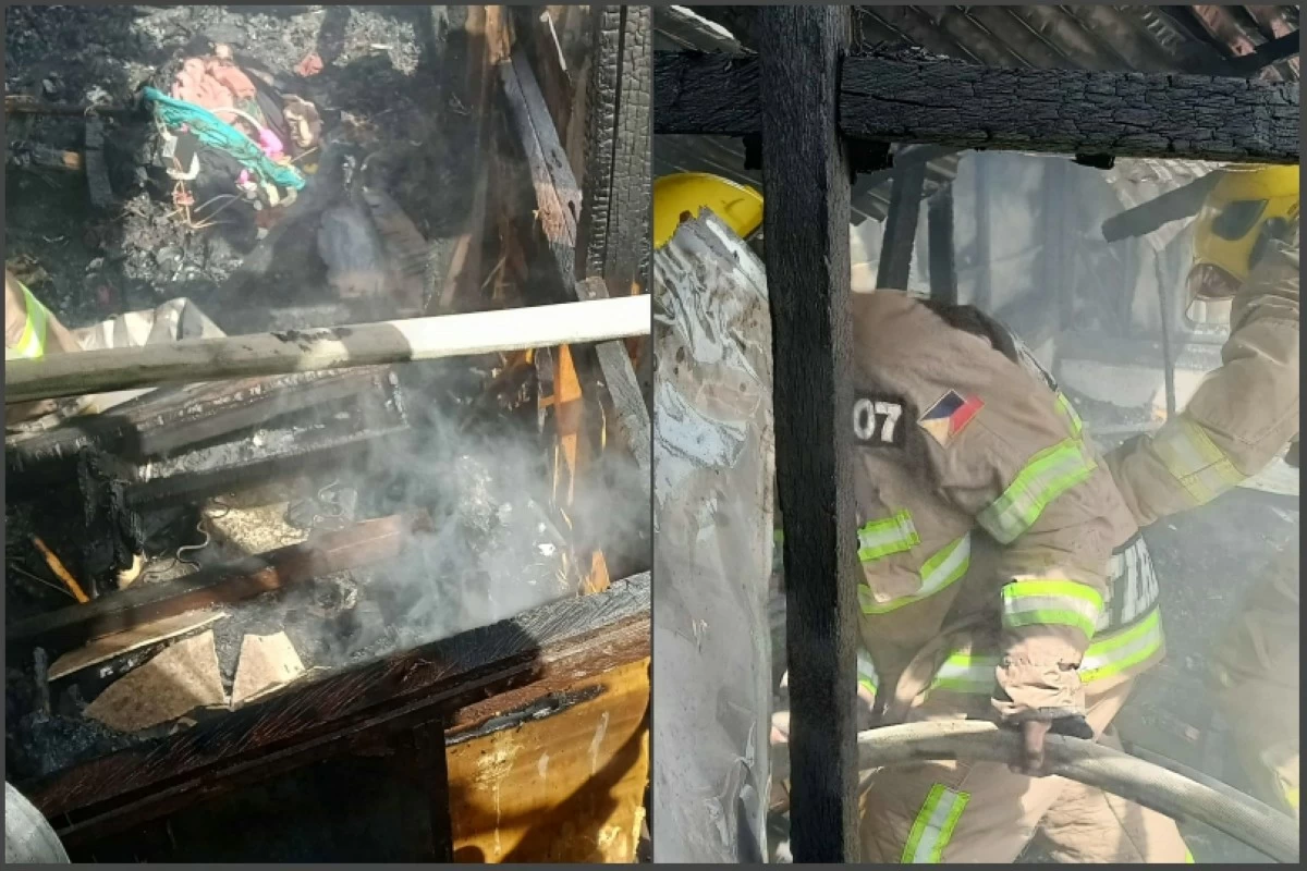 The fire in Barangay Lower Bicutan, Taguig on Dec. 11 (Photos from ALERT Fire and Rescue Brigade on Facebook)