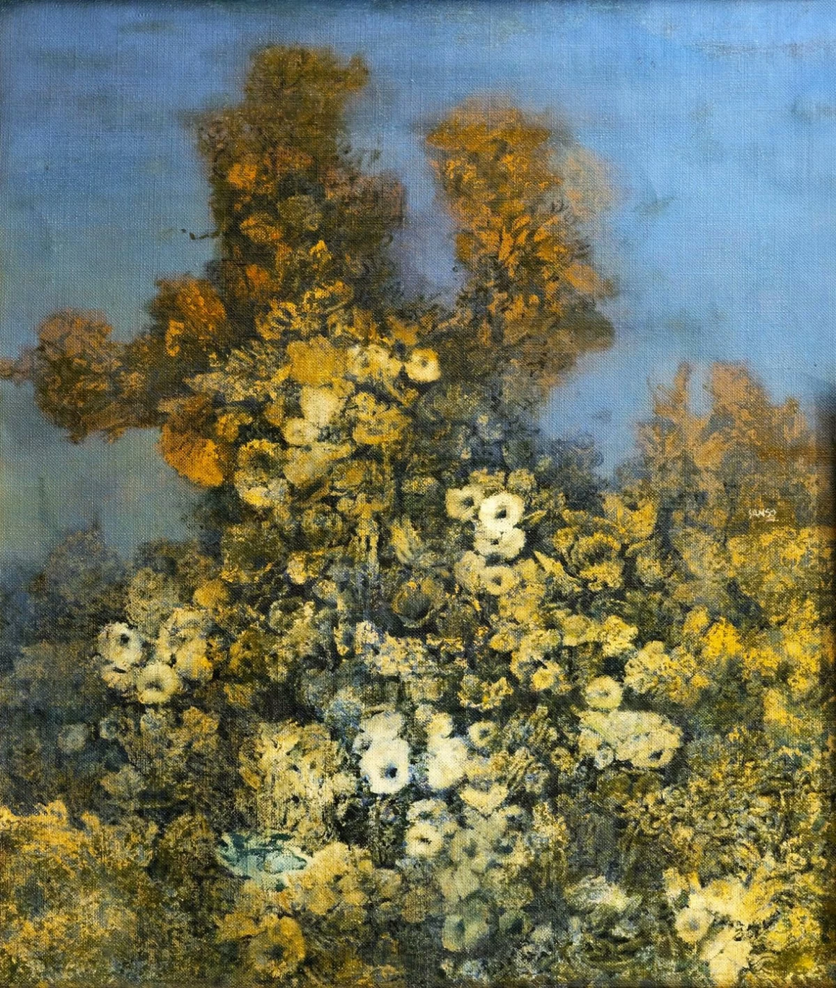 'ORACLE'S GARDENS' oil on canvas, 1960s