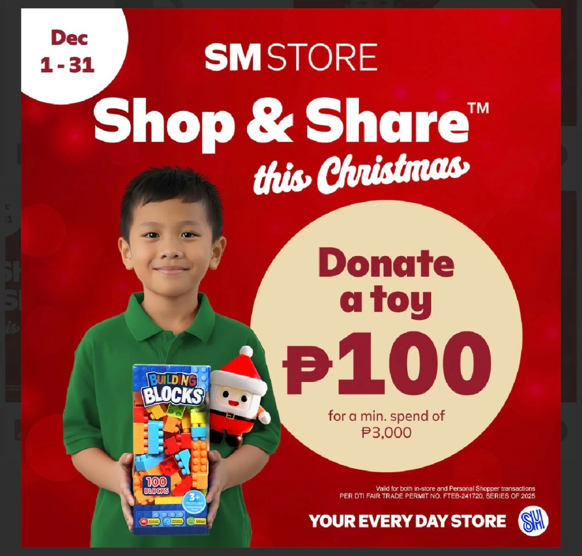 The social media collateral for the ongoing ‘Shop & Share Toys This Christmas’ program.