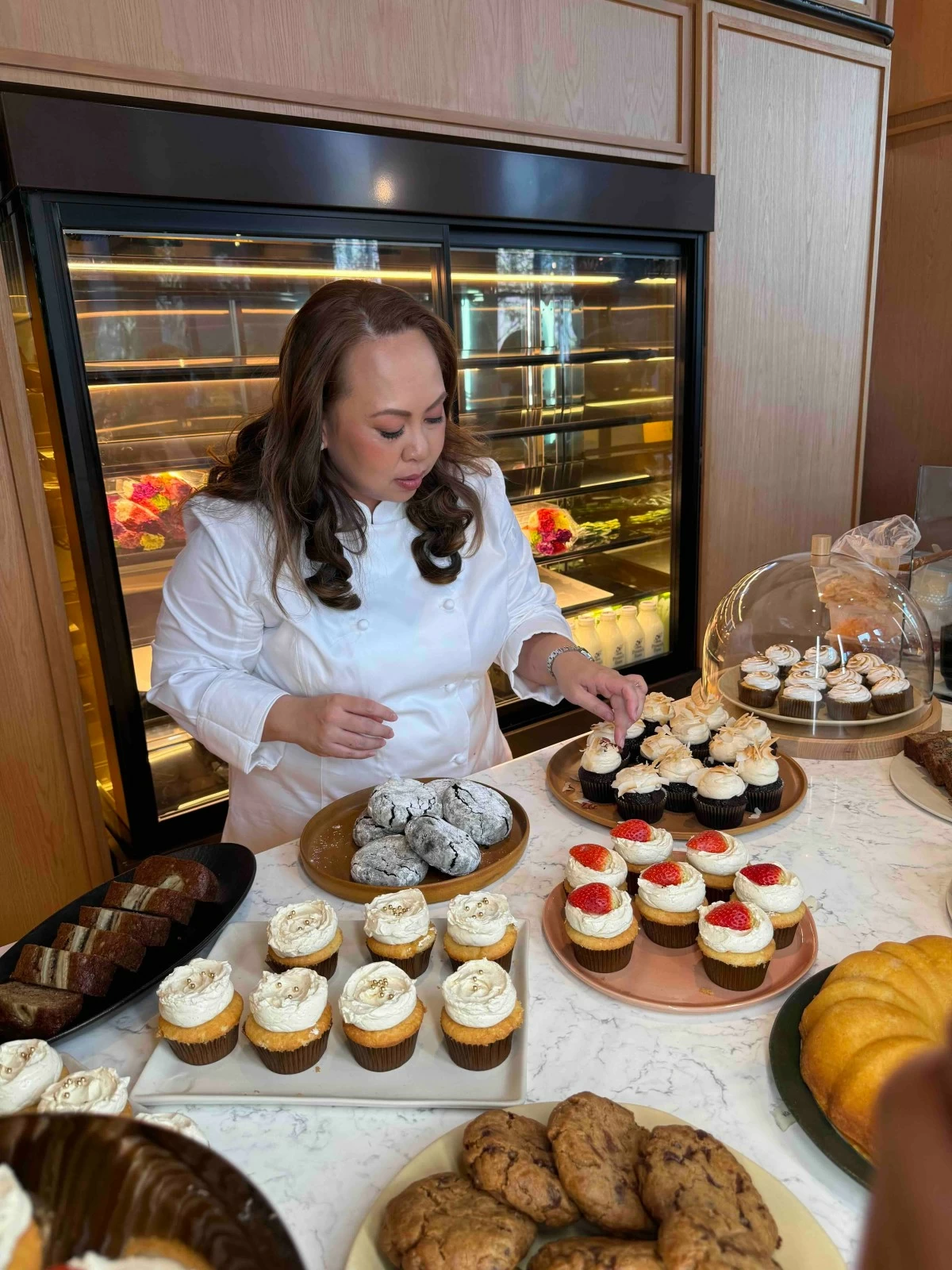 Chef Rhea Sycip at the Flour Pot counter