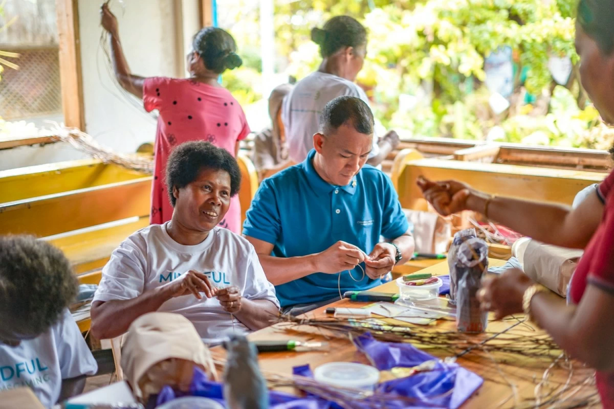 Members of Ati Komunidad actively participated in the 10-day nito weaving training organized by Chancellor Hotel Boracay.